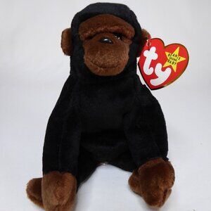 1996 ORIGINAL Y BEANIE BABY CONGO MONKEY GORILLA PLUSH COLLECTIBLE (NEW) #4160
